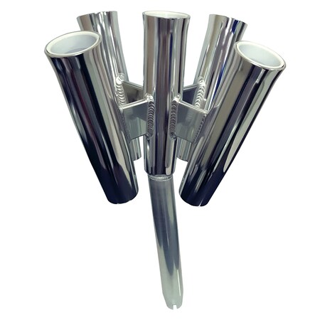 Tigress Five Rod Cluster - Bent Butt - Polished Aluminum 88157-2